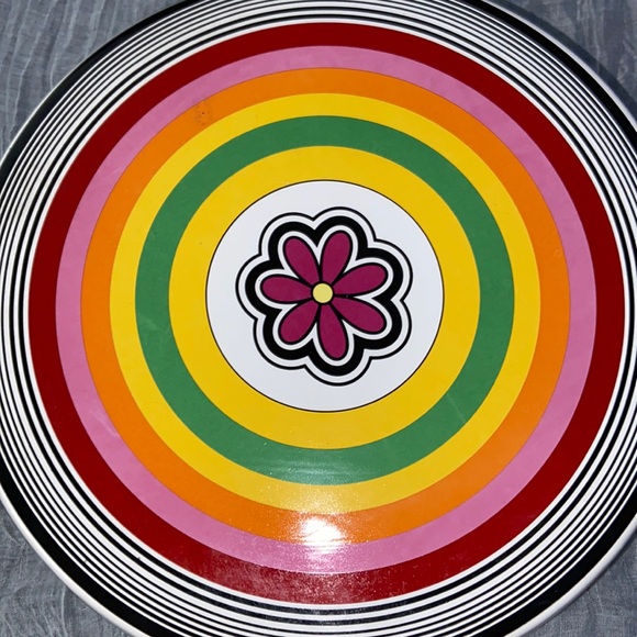 Retro 10” Colourful Cake Stand - Picture 2 of 3